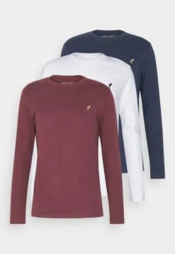Pier One 3 Pack Unisex- Long Sleeved Top - White/Dark Blue/Bordeaux 12 Pier One 3 Pack Unisex- Long Sleeved Top - White/Dark Blue/Bordeaux -Boutique Fashion Men's Discount Store 00fb62a16a384865a8c2dc59b9b45b3a