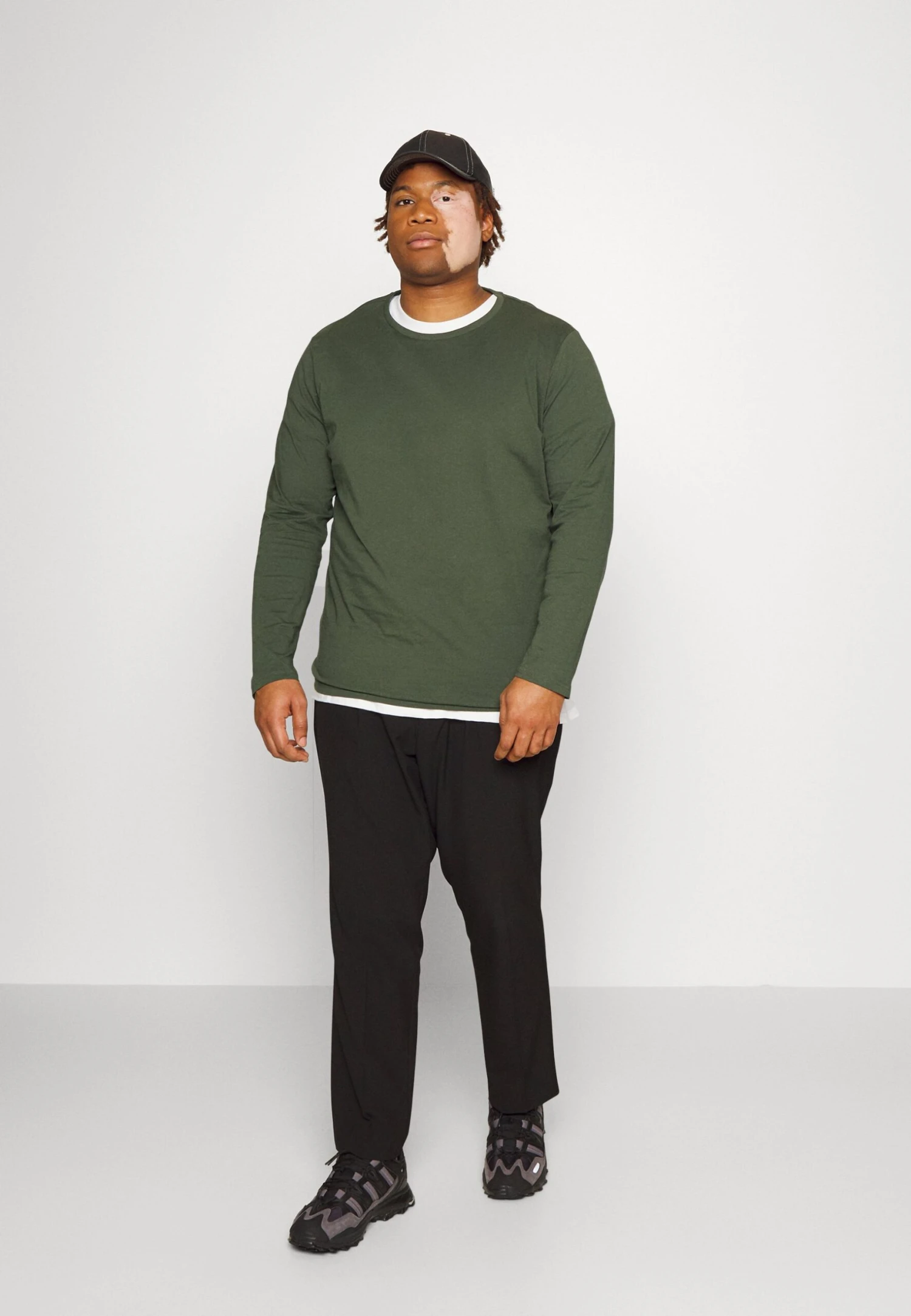 Pier One 2 Pack - Long Sleeved Top - Dark Green/Dark Blue 1 Pier One 2 Pack - Long Sleeved Top - Dark Green/Dark Blue