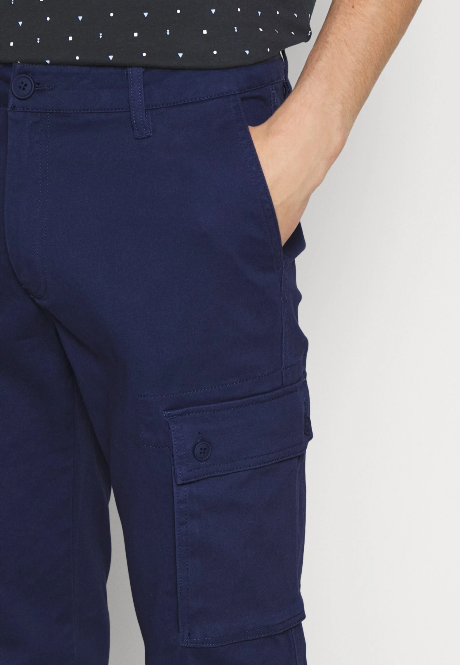 Pier One Cargo Trousers - Dark Blue 5 Pier One Cargo Trousers - Dark Blue - Image 5