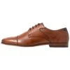 Pier One Leather - Smart Lace-Ups - Cognac