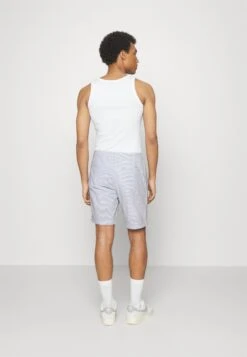 Pier One Pleated Seersucker Short - Shorts - Blue -Boutique Fashion Men's Discount Store 0505307b83204187a2876ecbcc2f0c68