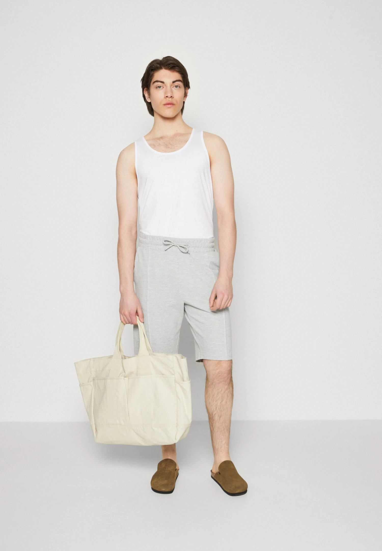 Pier One Shorts - Mottled Light Grey 2 Pier One Shorts - Mottled Light Grey - Image 2