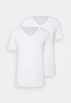 Pier One 2 Pack - Basic T-Shirt - White -Boutique Fashion Men's Discount Store 080dd0916ef948e18ad5bc64ef88608c