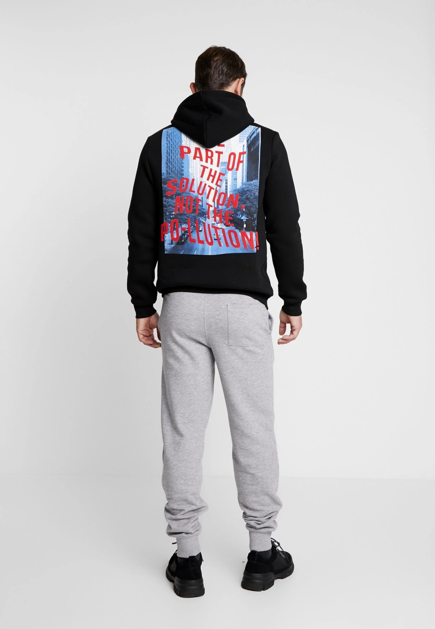 Pier One 2 Pack - Tracksuit Bottoms - Black/Mottled Light Gre 3 Pier One 2 Pack - Tracksuit Bottoms - Black/Mottled Light Gre - Image 3