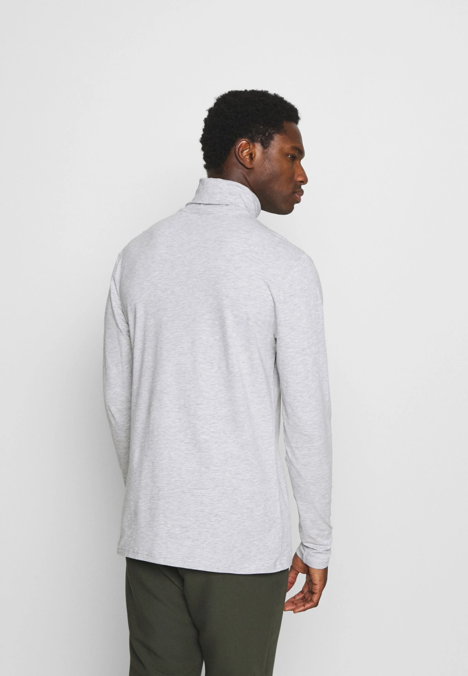 Pier One Long Sleeved Top - Mottled Grey 3 Pier One Long Sleeved Top - Mottled Grey - Image 3