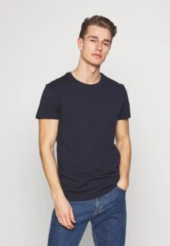 Pier One 5 Pack - Basic T-Shirt - White/Black -Boutique Fashion Men's Discount Store 0f24cfc011f8426e90d0ca466e186c53