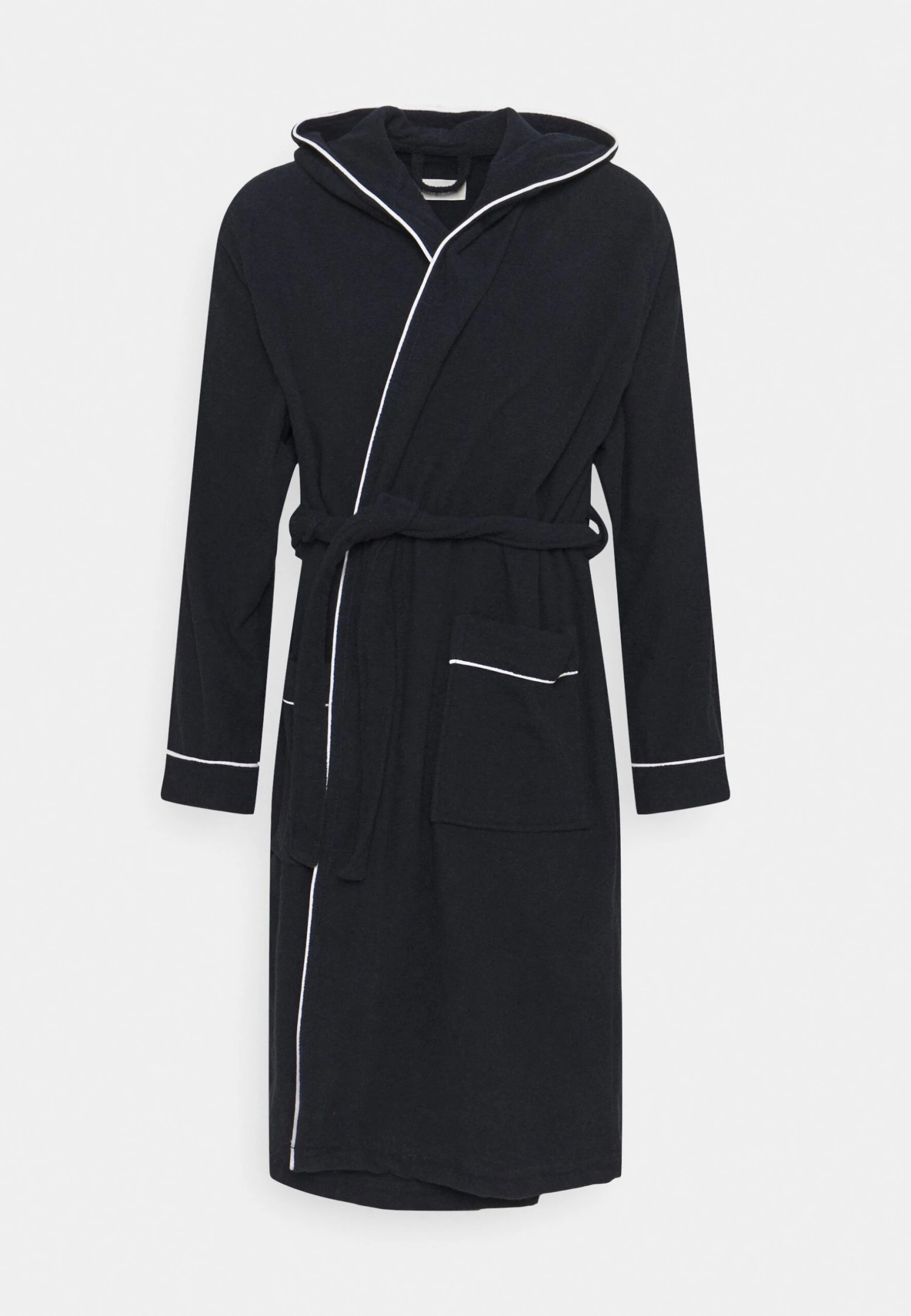 Pier One Dressing Gown - Dark Blue/White 1 Pier One Dressing Gown - Dark Blue/White