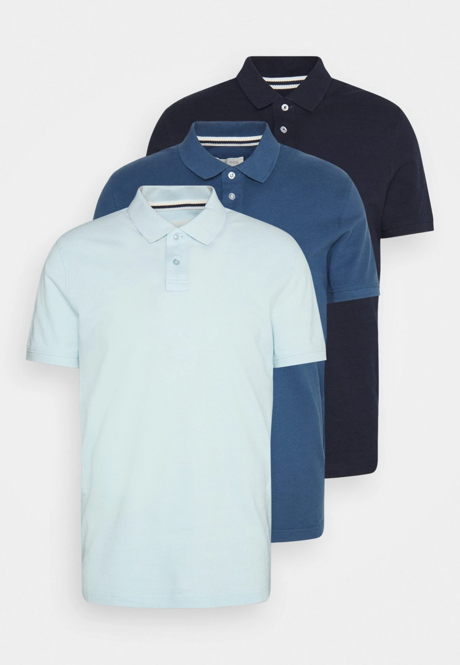 Pier One 3 Pack - Polo Shirt - Light Blue/Blue/Dark Blue 6 Pier One 3 Pack - Polo Shirt - Light Blue/Blue/Dark Blue - Image 6
