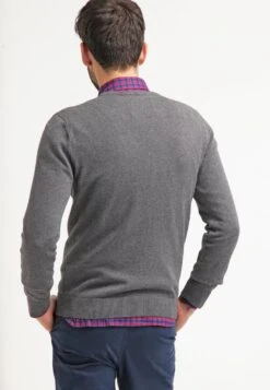 Pier One Basic Crewneck - Jumper - Dark Grey Melange 7 Pier One Basic Crewneck - Jumper - Dark Grey Melange -Boutique Fashion Men's Discount Store 116f3542801f490783011fe114c384a0
