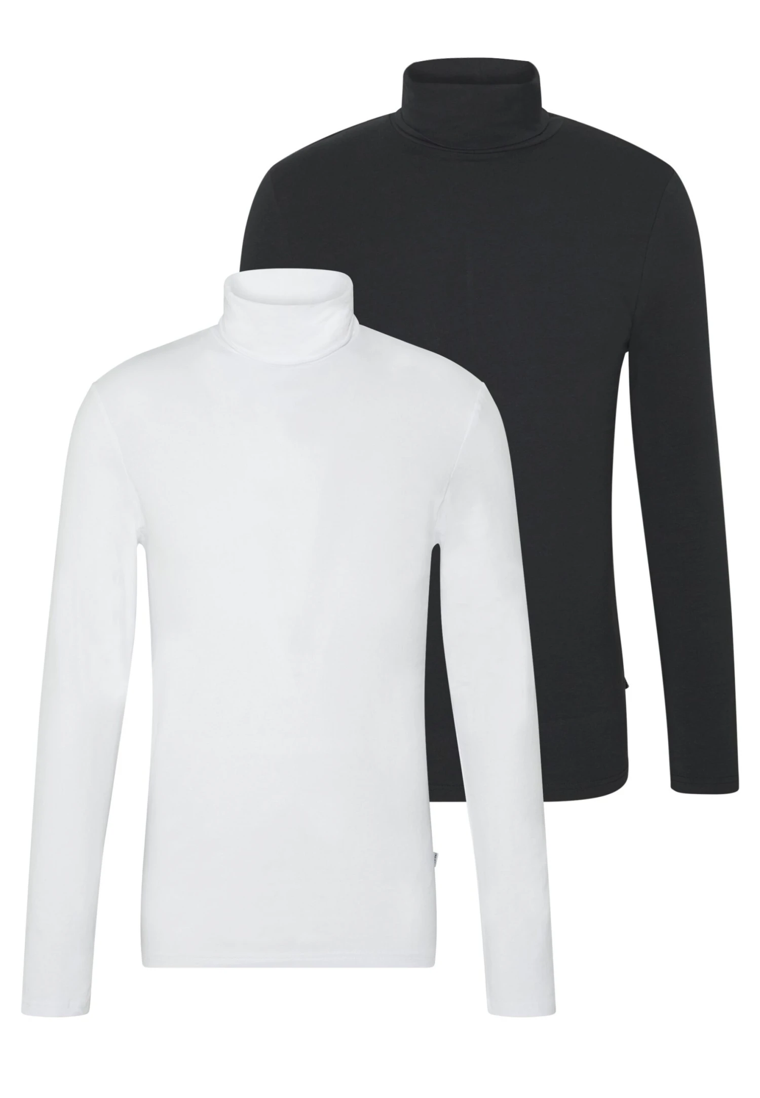 Pier One 2 Pack - Long Sleeved Top - White/Black 1 Pier One 2 Pack - Long Sleeved Top - White/Black