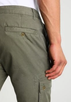 Pier One Cargo Trousers - Olive -Boutique Fashion Men's Discount Store 1518af73fa56480e89d912a55ecdc4ee