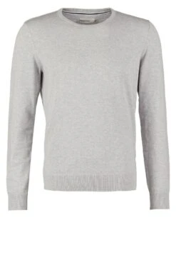 Pier One Basic Crewneck - Jumper - Light Grey 9 Pier One Basic Crewneck - Jumper - Light Grey -Boutique Fashion Men's Discount Store 164460f190b04ae58b2180589ab3c026