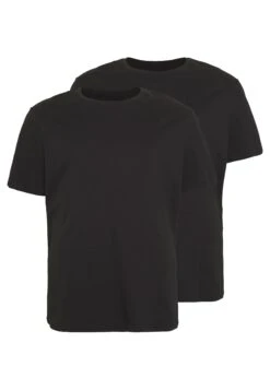Pier One 2 Pack - Basic T-Shirt -Black -Boutique Fashion Men's Discount Store 17a4b0877266456bb3976cc291e7beff