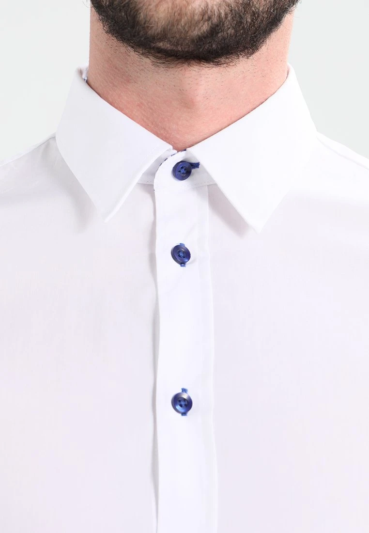 Pier One Shirt - White/Blue 4 Pier One Shirt - White/Blue - Image 4