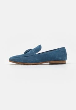 Pier One Leather - Slip-Ons - Blue