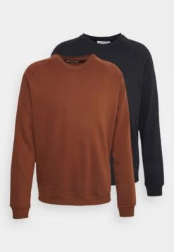 Pier One 2 Pack - Sweatshirt - Light Brown/Black -Boutique Fashion Men's Discount Store 20d5af7a1f2e420f88b4b487587cb91c