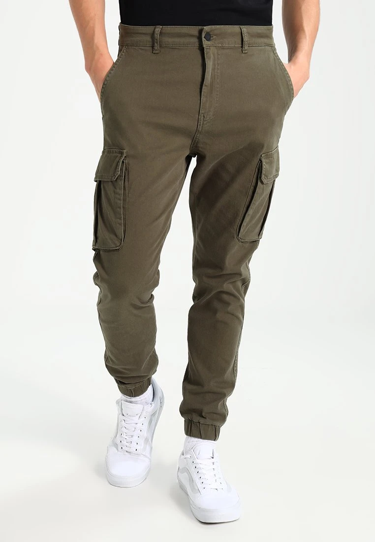 Pier One Cuffed Skinny Trouser- Cargo Trousers - Khaki 1 Pier One Cuffed Skinny Trouser- Cargo Trousers - Khaki