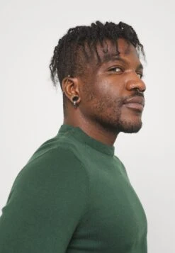 Pier One Jumper - Dark Green -Boutique Fashion Men's Discount Store 21e417311742424cba0e8559e5f65d36