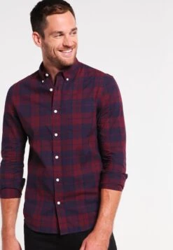 Pier One Shirt - Dark Blue/Bordeaux