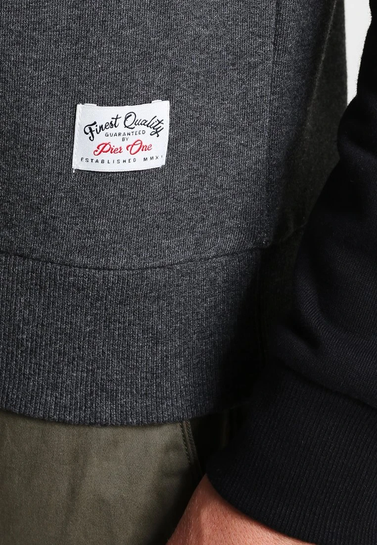 Pier One Sweatshirt - Mottled Dark Grey 5 Pier One Sweatshirt - Mottled Dark Grey - Image 5