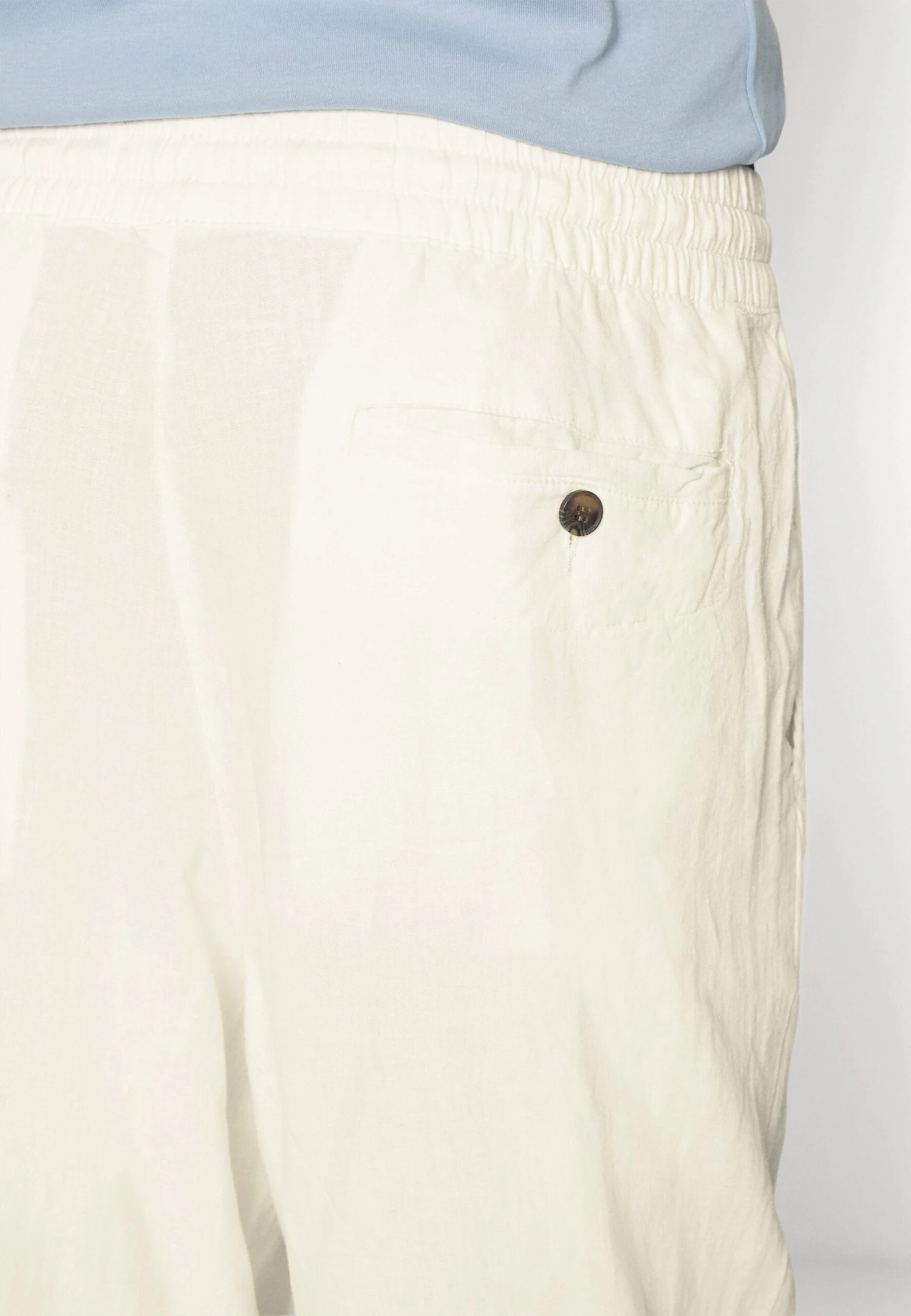Pier One Drawcord Trousers Linen Blend - Trousers - White 6 Pier One Drawcord Trousers Linen Blend - Trousers - White - Image 6