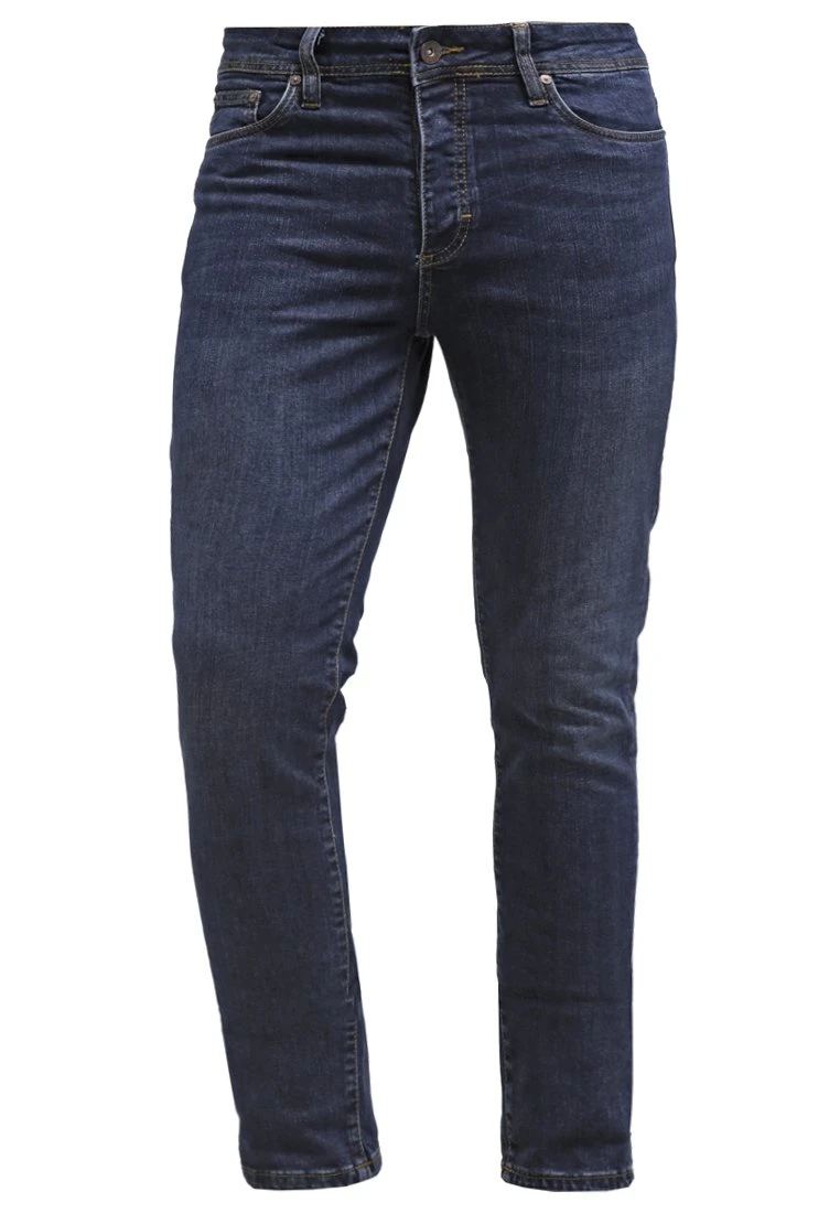 Pier One Slim Fit Jeans - Dark Blue Denim 4 Pier One Slim Fit Jeans - Dark Blue Denim - Image 4