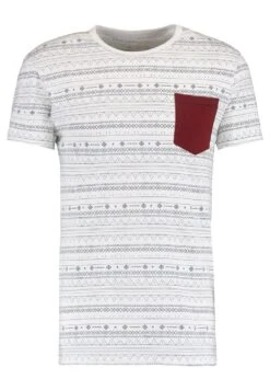 Pier One Print T-Shirt - White -Boutique Fashion Men's Discount Store 2b9ceda09aac44fcb9091bf11ed74c14