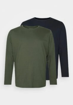 Pier One 2 Pack - Long Sleeved Top - Dark Green/Dark Blue 10 Pier One 2 Pack - Long Sleeved Top - Dark Green/Dark Blue -Boutique Fashion Men's Discount Store 2c22970c2a464b43a0ae9499a934a675