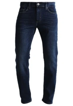 Pier One Basic - Straight Leg Jeans - Dark Blue Denim -Boutique Fashion Men's Discount Store 2eca1850673c4e00a195e13ab1393822