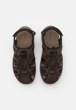 Pier One Leather - Walking Sandals - Brown -Boutique Fashion Men's Discount Store 2f7ff40eeede463ba421d45819843353