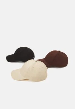 Pier One Unisex 3 Pack - Cap - Black/Dark Brown/Beige -Boutique Fashion Men's Discount Store 322c39d131ac488ea8bb229f1824c6e8