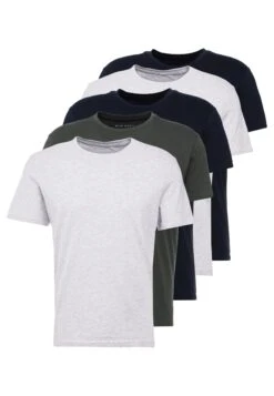 Pier One 5 Pack - Basic T-Shirt - Dark Blue/Grey/Khaki 14 Pier One 5 Pack - Basic T-Shirt - Dark Blue/Grey/Khaki -Boutique Fashion Men's Discount Store 325cf046ffc64432affa66ab60fd39f6