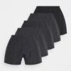 Pier One 5 Pack - Boxer Shorts - Black/Dark Grey