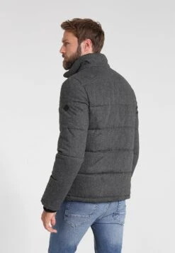 Pier One Winter Jacket - Grey Melange -Boutique Fashion Men's Discount Store 32bf5bf33d574e6e9677771330f30e32