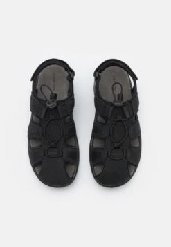 Pier One Leather - Walking Sandals - Black -Boutique Fashion Men's Discount Store 348ad4d4a3a548d0b683ff94cec7b0e3