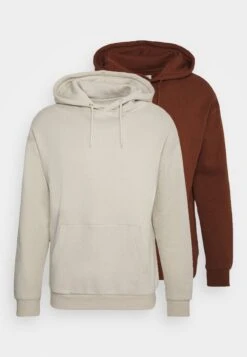 Pier One 2 Pack - Hoodie - Brown/Tan -Boutique Fashion Men's Discount Store 387353c8250148b999109e88c7554a6a