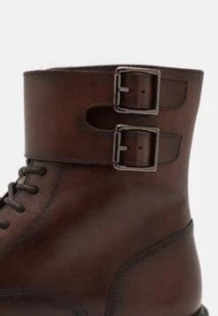 Pier One Leather - Lace-Up Ankle Boots - Brown -Boutique Fashion Men's Discount Store 38eb85b4a76843b6ad17ea45e8cf91e3