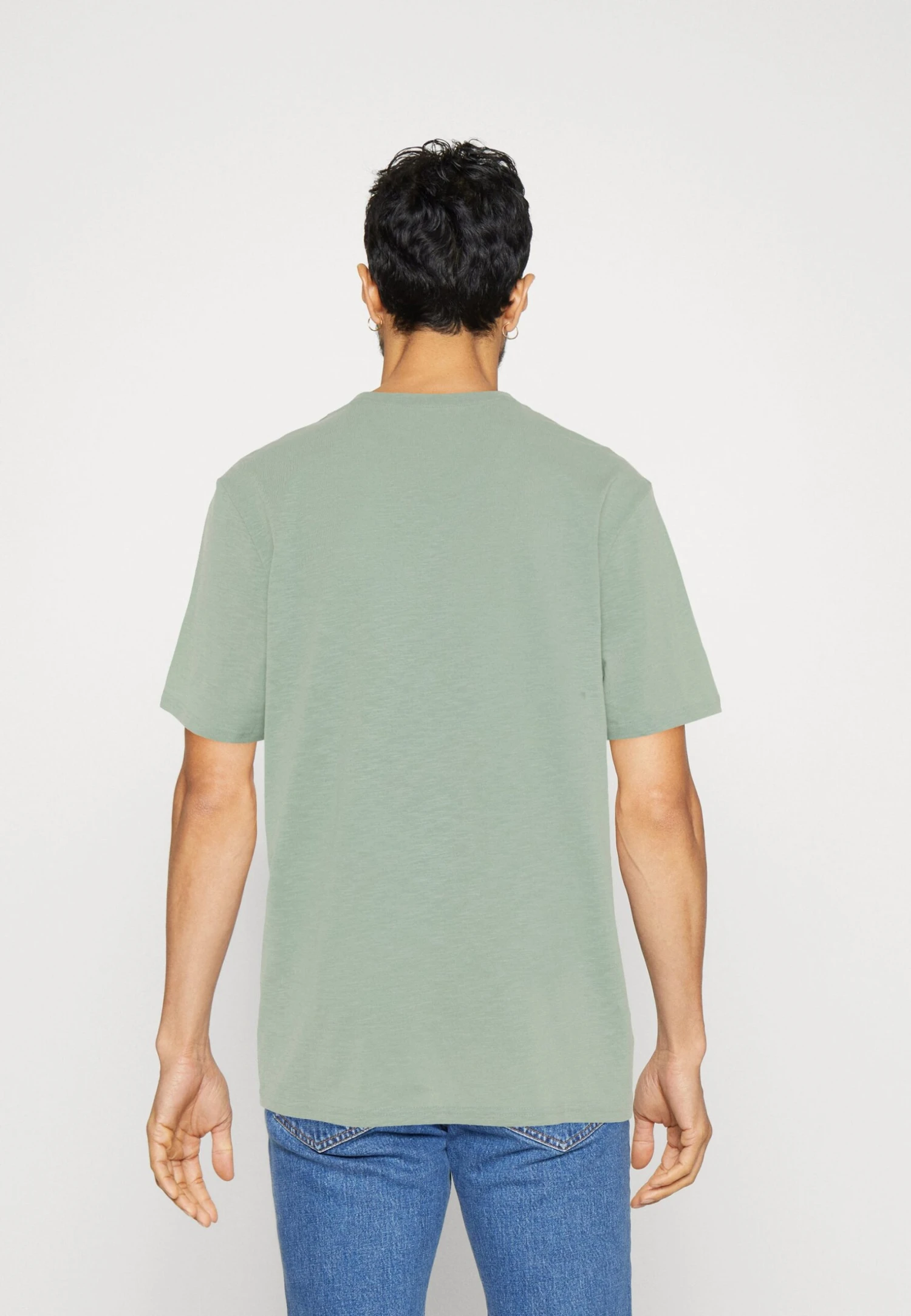 Pier One 5 Pack - Basic T-Shirt - Mint/Off-White/Khaki 3 Pier One 5 Pack - Basic T-Shirt - Mint/Off-White/Khaki - Image 3