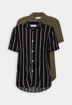 Pier One 2 Pack - Shirt - Olive/Black 10 Pier One 2 Pack - Shirt - Olive/Black -Boutique Fashion Men's Discount Store 3a22c13775a144a38afed23205f1adce