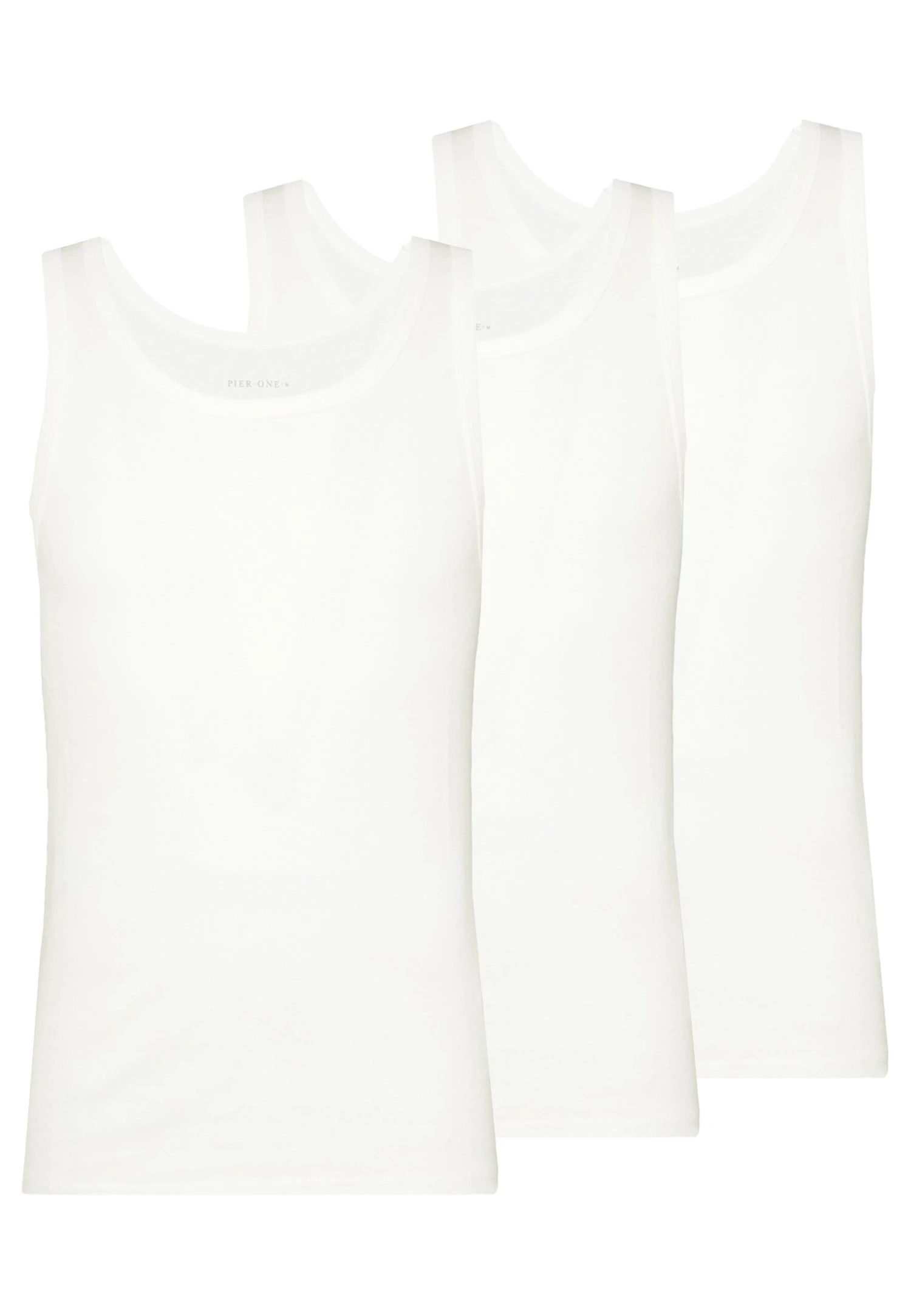 Pier One 3 Pack - Undershirt - White 4 Pier One 3 Pack - Undershirt - White - Image 4