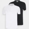Pier One 2 Pack - Polo Shirt - White/Black