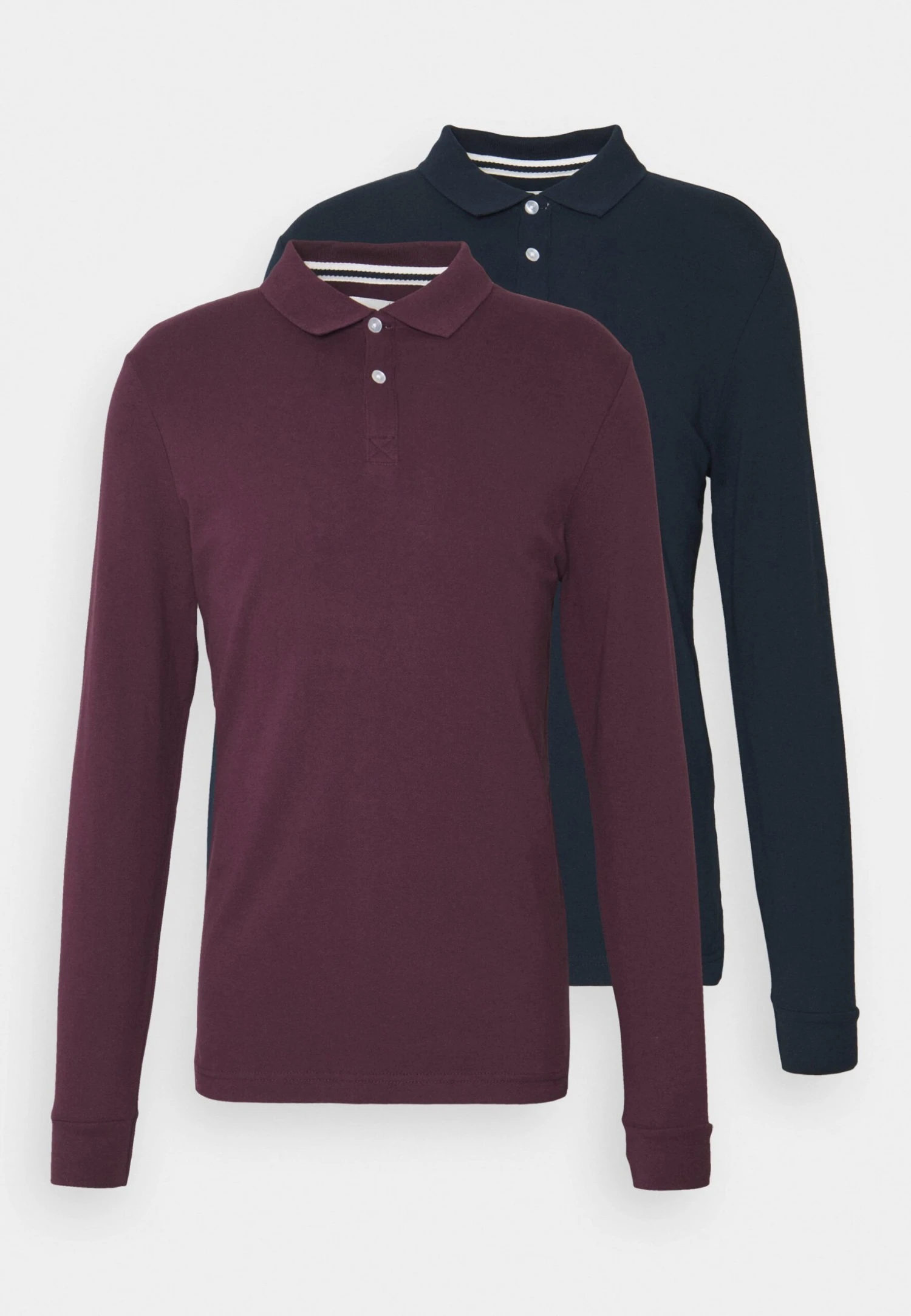Pier One 2 Pack - Polo Shirt - Bordeaux/Dark Blue 1 Pier One 2 Pack - Polo Shirt - Bordeaux/Dark Blue