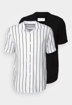 Pier One 2 Pack - Shirt - Black/White -Boutique Fashion Men's Discount Store 3fe10c51a5864c25954f7afee7966589