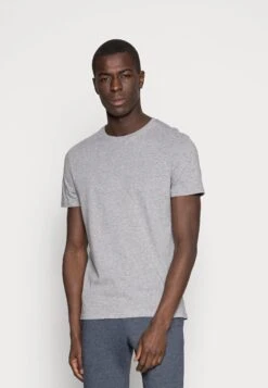 Pier One 3 Pack - Basic T-Shirt - White/Black/Light Grey -Boutique Fashion Men's Discount Store 4076e7e50d3a4fb78cc08ea42ee0eb04