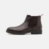 Pier One Leather - Classic Ankle Boots - Dark Brown