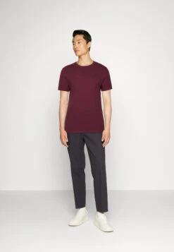 Pier One 5 Pack - Basic T-Shirt - Dark Blue/Pink/Off-White