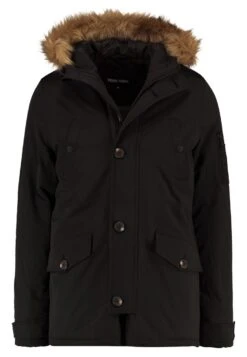 Pier One Parka - Black -Boutique Fashion Men's Discount Store 4b05471f9f44409aa1cfb5c4e75c9a03