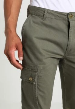 Pier One Cargo Trousers - Olive -Boutique Fashion Men's Discount Store 4d8ca8d5509245e89dbbf8a56da59457