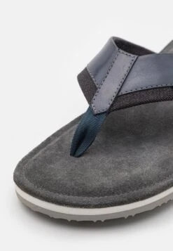 Pier One Leather - T-Bar Sandals - Blue -Boutique Fashion Men's Discount Store 50c49d2b3015483b8a98ff7b74229b5f