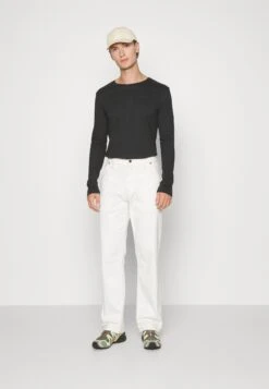 Pier One 2 Pack - Long Sleeved Top - Black/Khaki